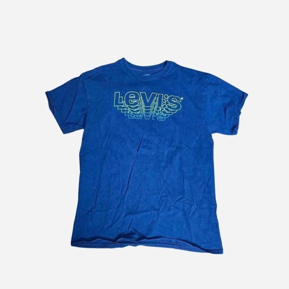 Levi's Blue Graphic Logo T-Shirt | Men's‎ Medium | Vintage Style Streetwear